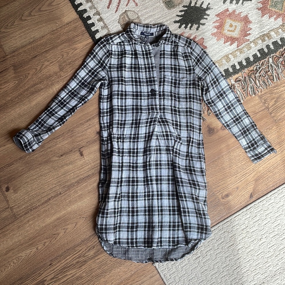 Madewell Plaid Shirtdress